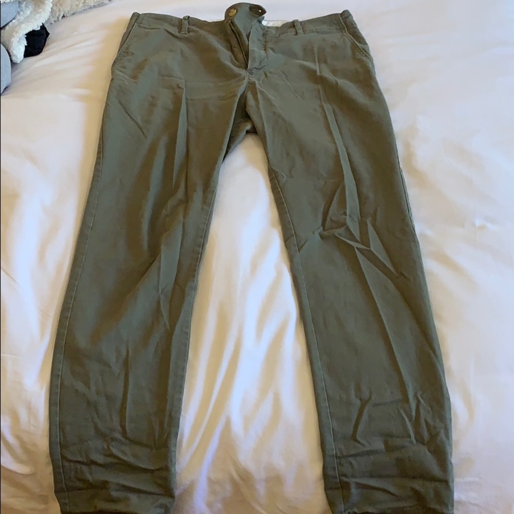Urban Outfitters Chinos Olive Size 33x32